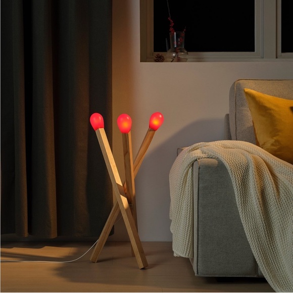IKEA STRALA Matchstick/Match/Matches LED Floor Lamp Light - Picture 1 of 4